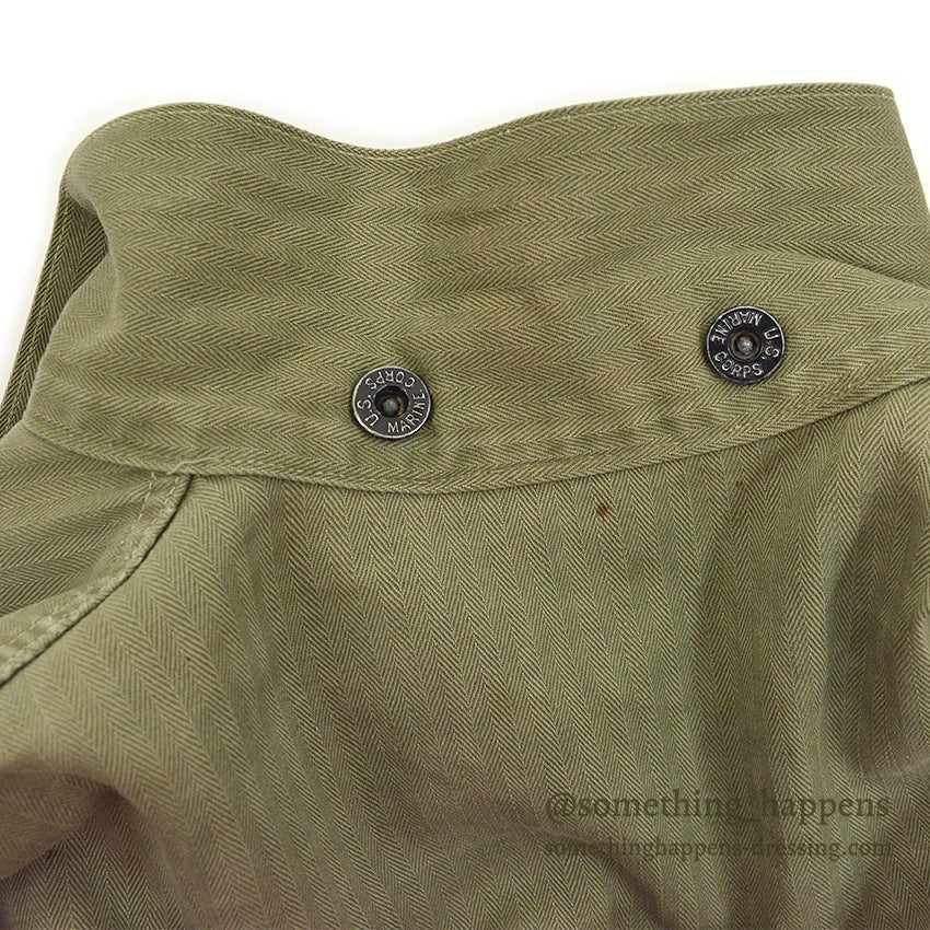 1940's U.S.M.C. P-44 HBT JACKET BLEACH CAMO NAMED ...