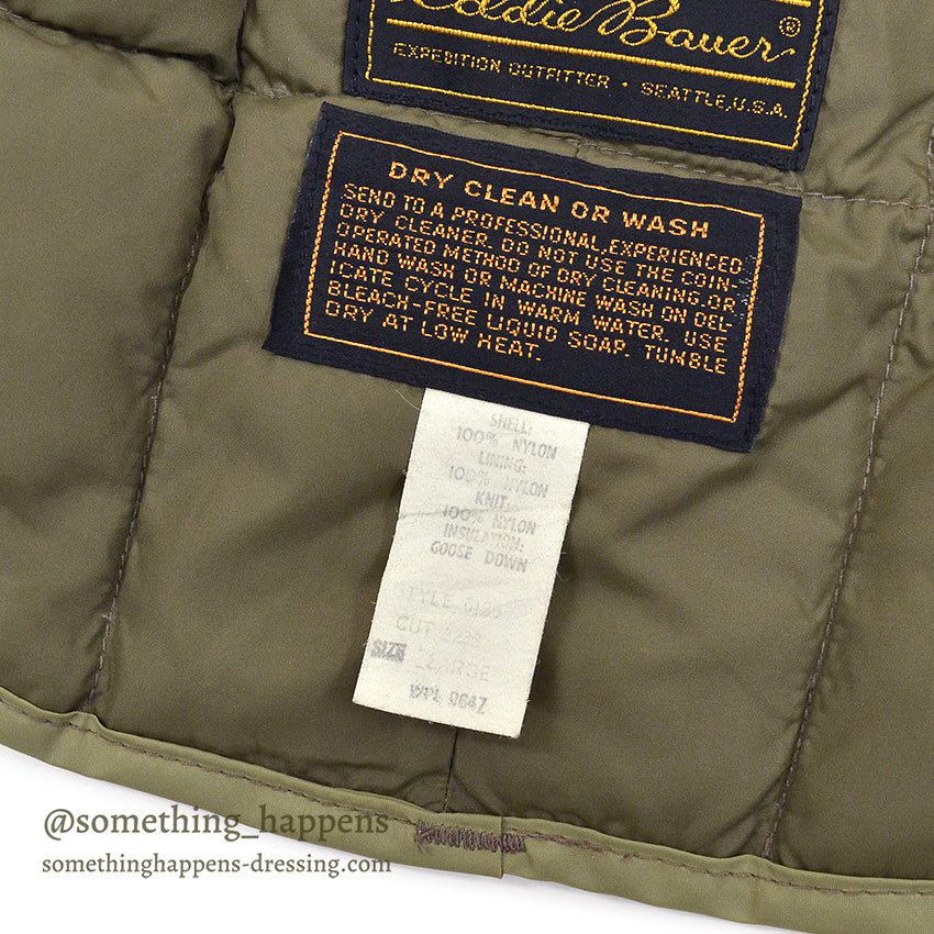 1980's EDDIE BAUER GOOSE DOWN NECK WARMER ... LARGE