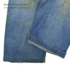 1930's~ WHITE FIELD S&B ONE POCKET DENIM OVERALL ... W39/L28