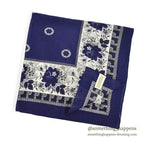 1980's DEADSTOCK BANANA REPUBLIC SAFARI & TRAVEL BANDANA NAVY...