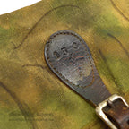 1940's~ WW2 ERA HAND PAINTED CAMO CANVAS BAG...