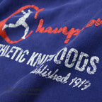 1990's CHAMPION BIG RUNNER PRINT SWEAT SHIRT WITH PATCH...XX-LARGE