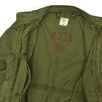 1970's USARMY M-65 PARKA, EXTREME COLD WEATHER STENCIL ON THE BACK... MR