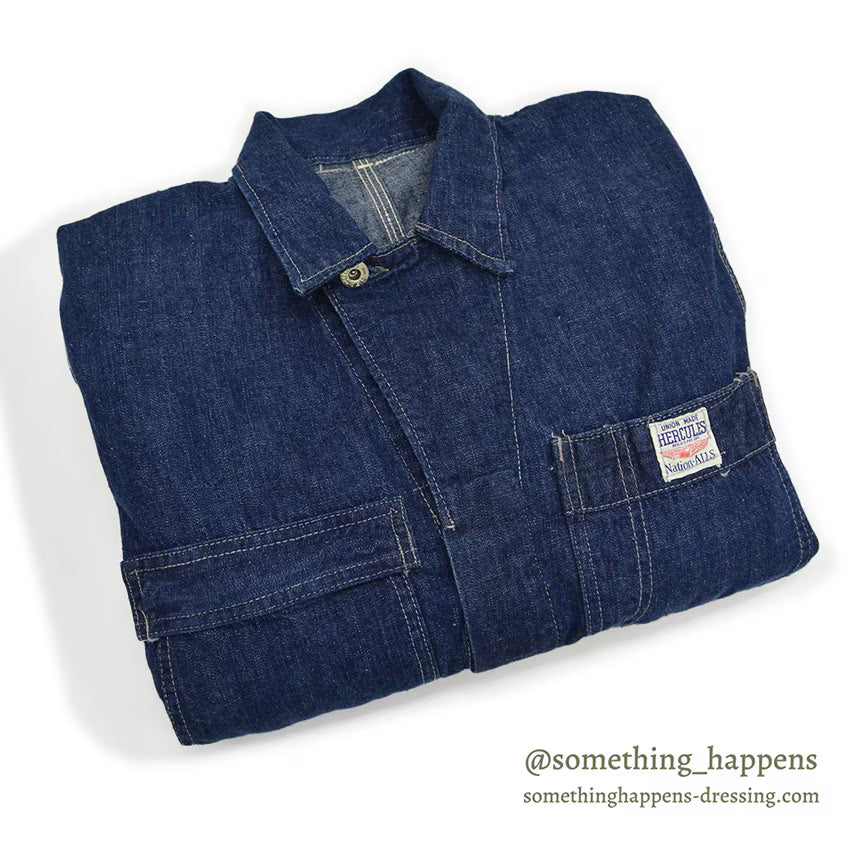 1950's HERCULES NATION-ALLS DENIM WORK COVERALL...