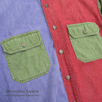 1980's〜 GAP MULTI COLOR DENIM WORK SHIRT ... L