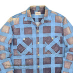 1950's PENNEY'S TOWNCRAFT PRINT FLANNEL SHIRT FADED...S