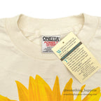 1990's DEADSTOCK ONEITA SUN FLOWER L/S T-SHIRT ... XL