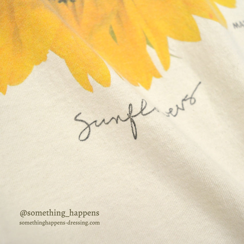 1990's MAZE SUN FLOWER T-SHIRT...L