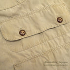 1950's LLBEAN COTTON POPLIN HUNTING VEST BIG SIZE...