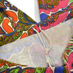 1960's JANTZEN LOVE ME ALL OVER PRINT COTTON PANTS... 36