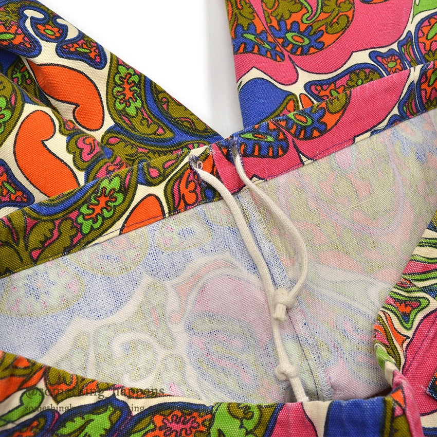 1960's JANTZEN LOVE ME ALL OVER PRINT COTTON PANTS... 36