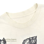 1990's MICHIGAN RAG CO. CAT PRINT T-SHIRT ...