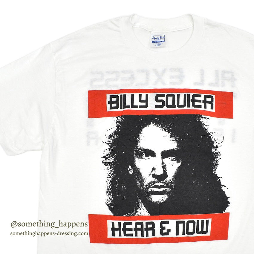 1980's BILLY SQUIER HEAR & NOW TOUR T-SHIRT...X-LARGE