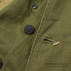1940's U.S.ARMY M-43 HBT MODIFIED SHOOTING JACKET ... 34R