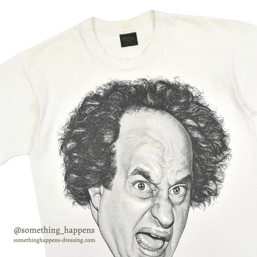 1990's THE THREE STOOGES LARRY FACE PRINT T-SHIRT ... L