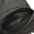 ~1990's ALL BLACK LEATHER BACKPACK...