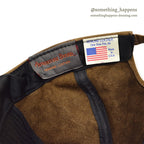 1980's ADVENTURE BOUND BROWN LEATHER CAP 2...