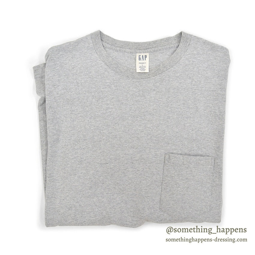 1990's GAP BLANK POCKET T-SHIRT MADE IN USA...L