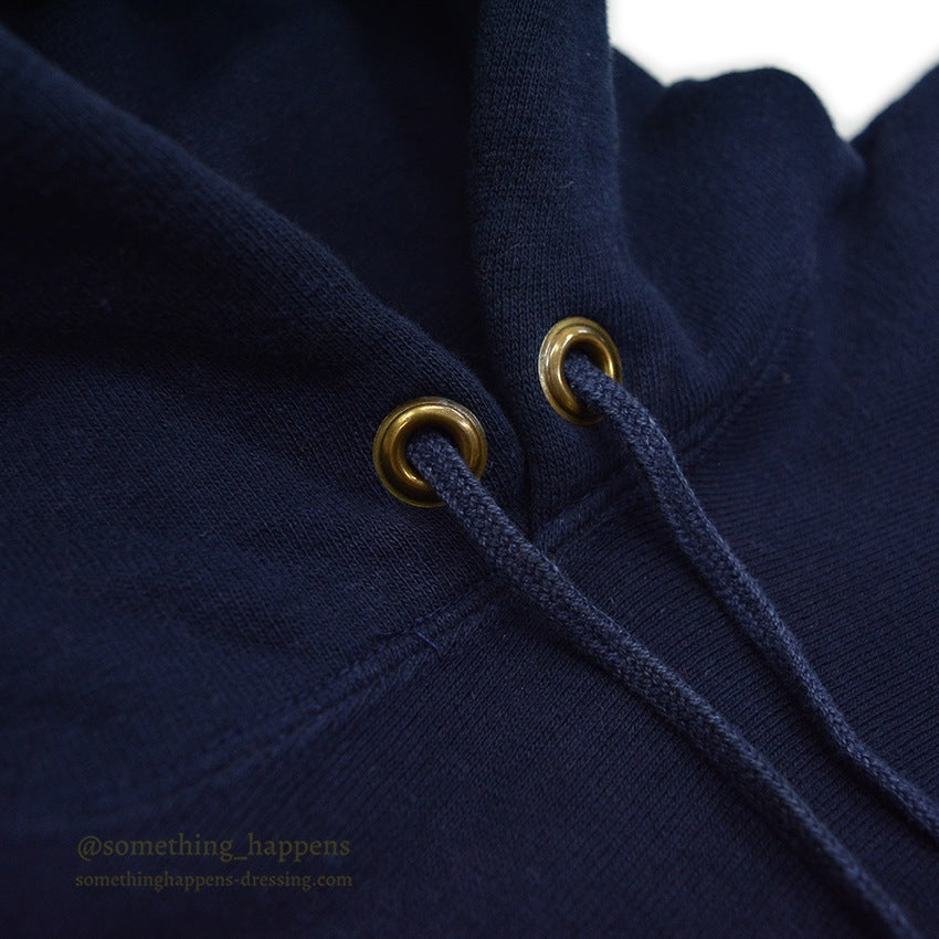 1970's CHAMPION NAVY BLANK REVERSE WEAVE SWEAT PARKA MINT... M