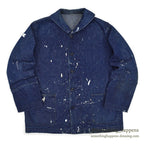 1940's U.S.NAVY WWII SHAWL COLLAR DENIM JACKET PAINTED ...