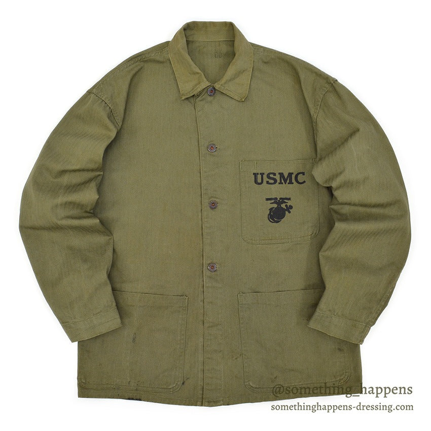 1940's U.S.M.C. P-41 HBT UTILITY COAT STENCIL ... 38