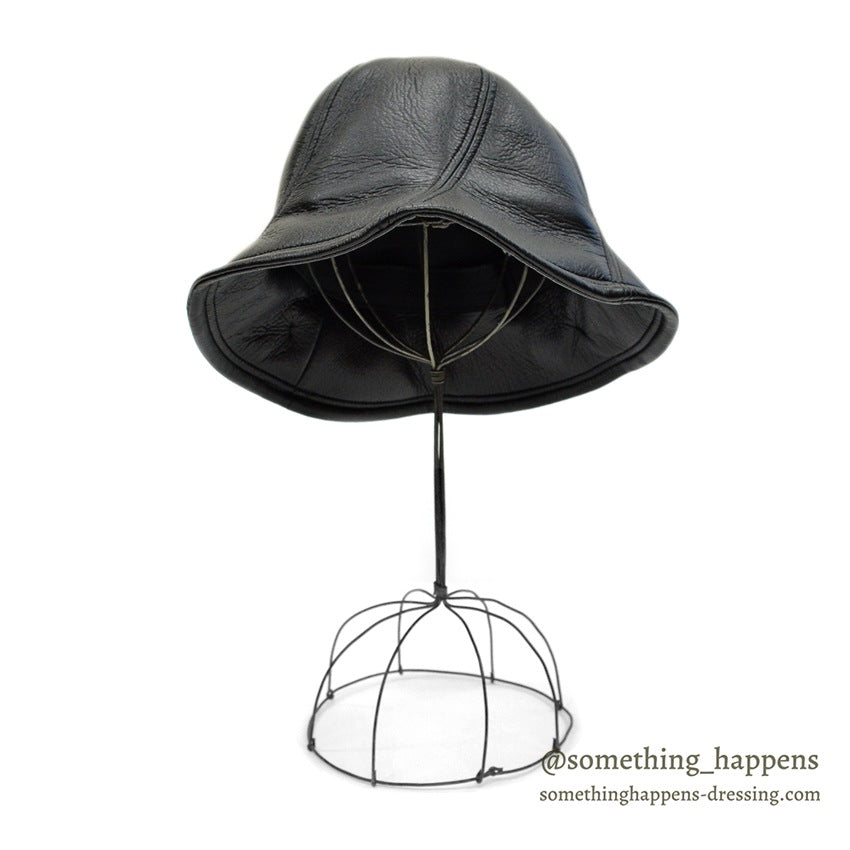 FAKE LEATHER ALL BLACK HAT 2...