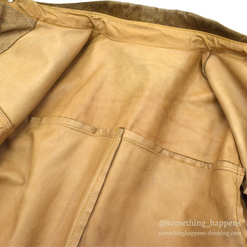 1960's~ SUPERIOR SUEDE LEATHER JACKET BROWN...