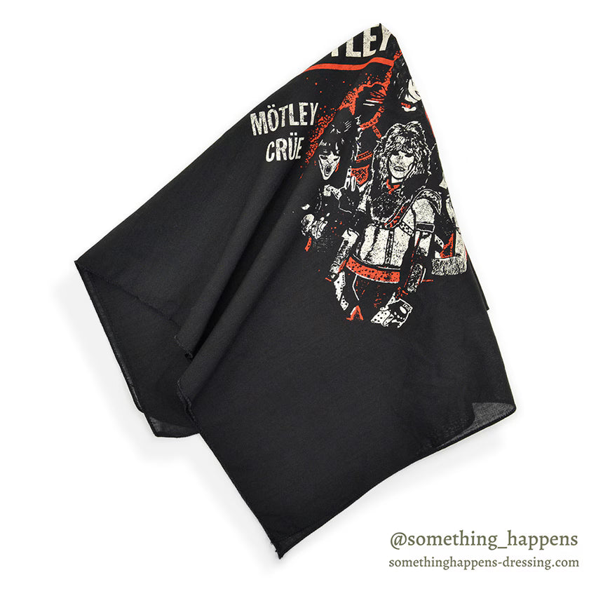 1980's MOTLEY CRUE PRINTED BANDANA...