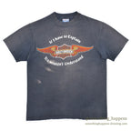 1980's HANES HARLEY-DAVIDSON FADED BLACK T-SHIRT ... L