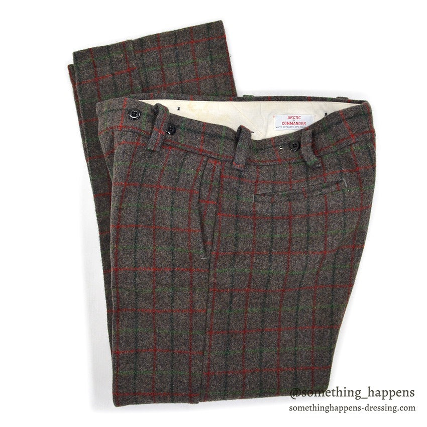1960's ARCTIC BY COMMANDER HUNTING WOOL PANTS ... W35/L28