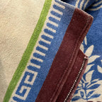 ~1950's BEACON FLORAL PATTERN BLANKET ... 180cm/160cm