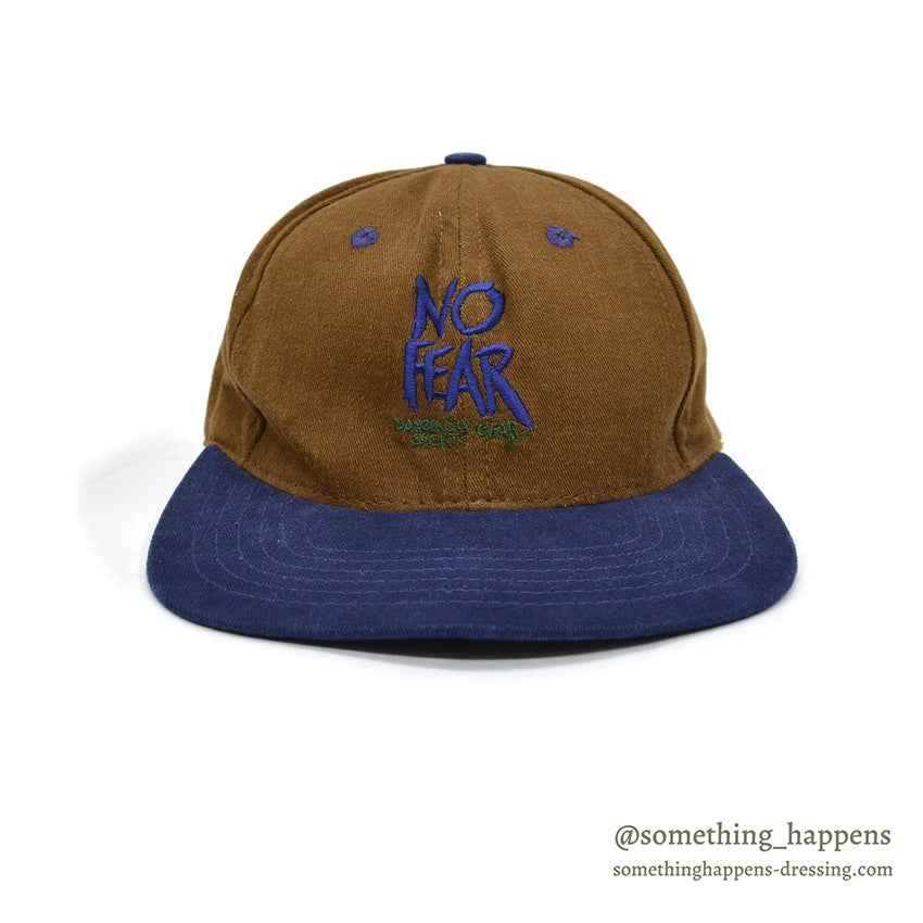 1990's DEADSTOCK NO FEAR SNAP BACK CAP...