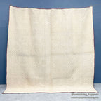 ANTIQUE BEAR'S PAW PATCHWORK QILT MAROON... 197cm/194cm