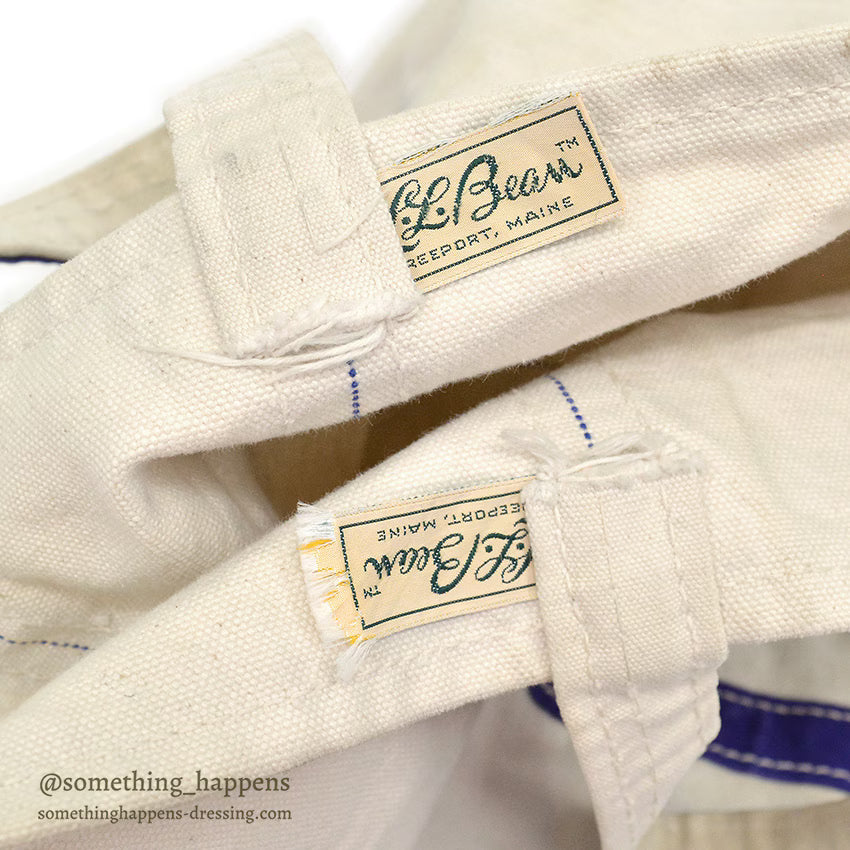 1970's LLBEAN BOAT AND TOTE PURPLE / ERROR TAG... LARGE