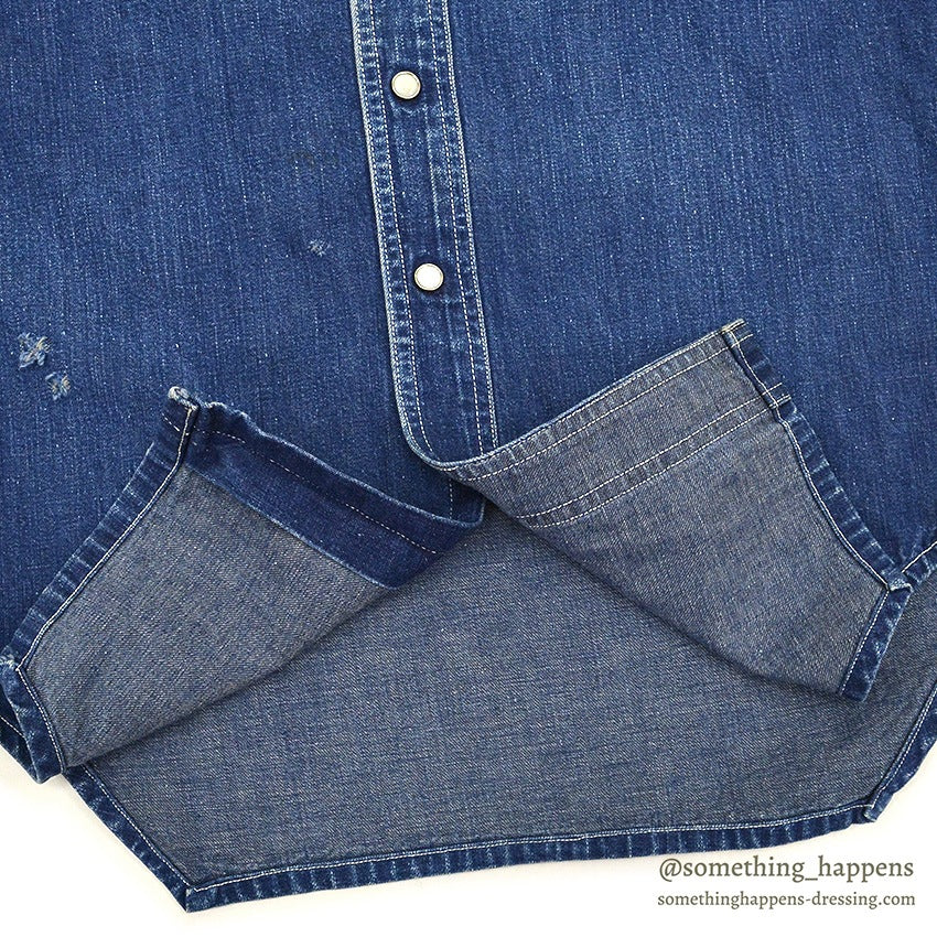 1950's DALL SMITH DENIM DENIM WESTERN SHIRT ...