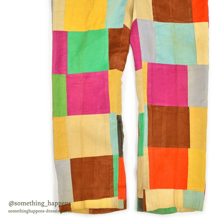~1970's TALBOTS PATCHWORK CORDUROY PANTS ... W36/L30