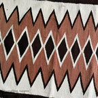 NAVAJO RUG DIAMONDS PATTERN RUNNER... 157cm/80cm