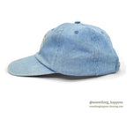 1990's DESERT HEAT FLOWER EMBROIDERY DENIM CAP...
