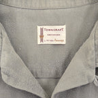 1960's TOWNCRAFT PENNEYS PLAIN LIGHT GRAY FLANNEL SHIRT ... L