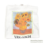1980s STEDMAN Van Gogh Sunflowers ART T-SHIRT ... L