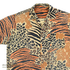 1960's~ ANIMAL PRINT S/S SHIRT...