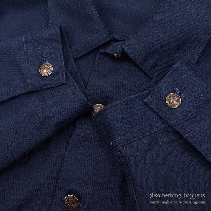 ~1970's LEVI'S 70505 BIG-E PIQUE JACKET DARK NAVY ... BIG SIZE