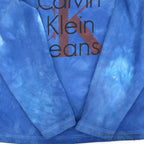 1990's CALVIN KLEIN JEANS BLUE OVERDYED SWEAT SHIRT...L