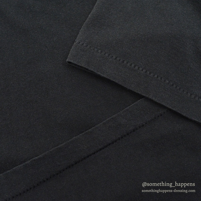 1970's~ BLACK PLAIN POCKET T-SHIRT ...