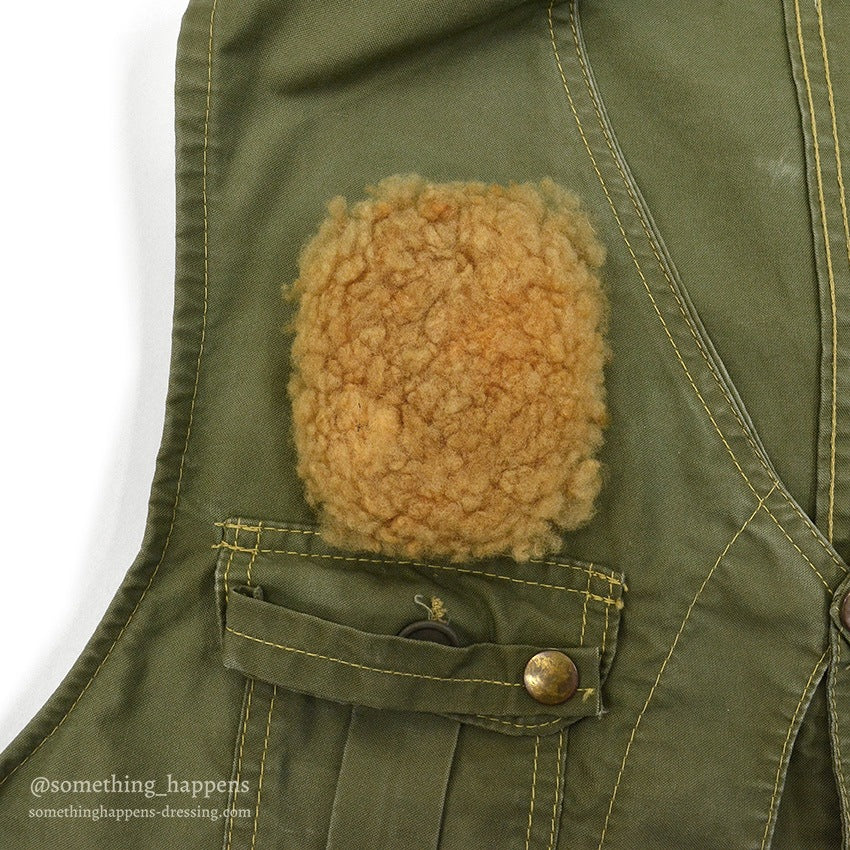 1960's LLBEAN FISHING VEST HALF MOON POCKET...