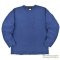 1980's EDDIE BAUER BLUE POCKET L/S TEE ... L