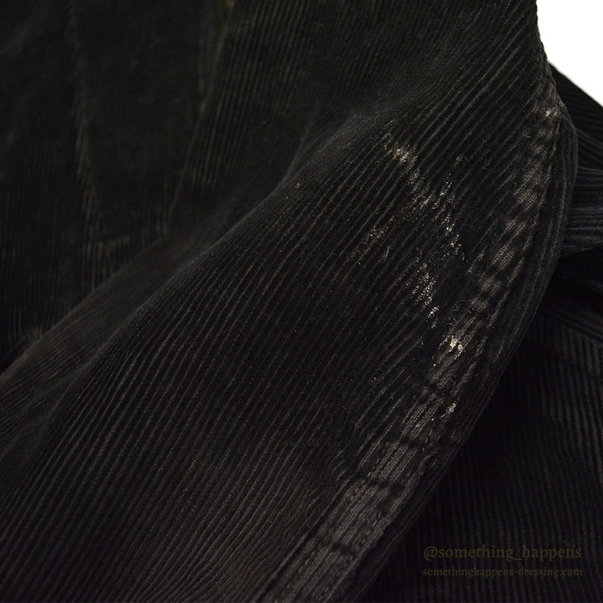 1930's UNKNOWN BLACK CORDUROY SPORT JACKET RARE...