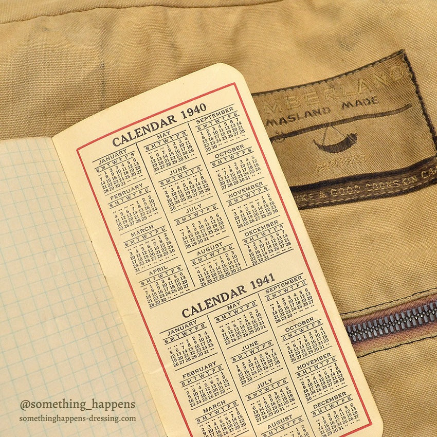 1940's~ CUMBERLAND MASLAND MADE CANVAS GAME BAG