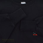 1990's CHAMPION REVERSE WEAVE SWEAT SHIRT BLACK 3 COLOR EYES LOGO ... L