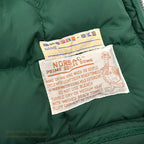 1970's MIGHTY-MAC NORSAC PRIME GOOSE DOWN VEST / GREEN ... M